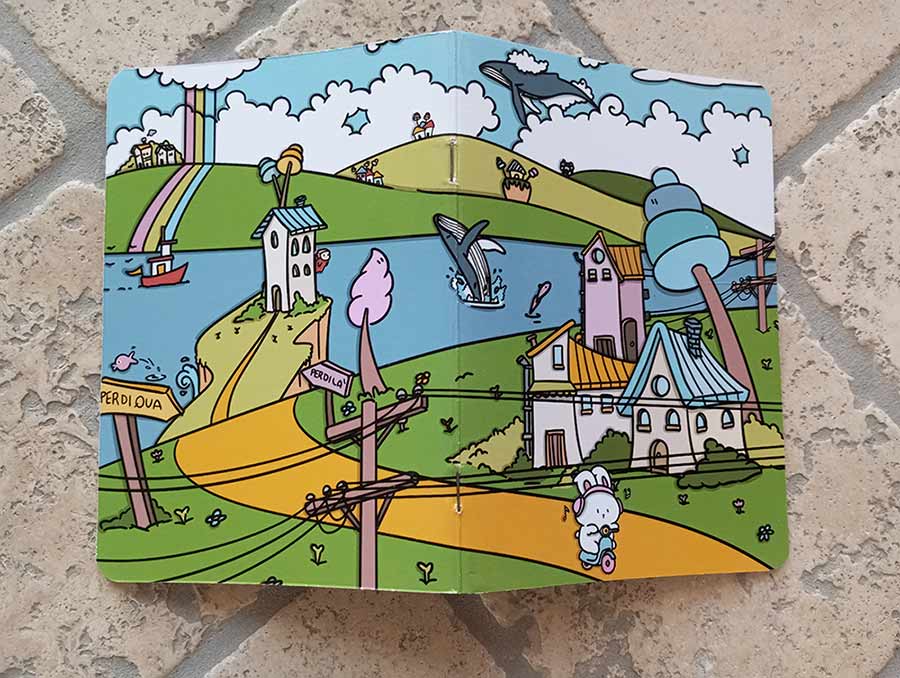 Quanderno illustrato fatto a mano Find Mario