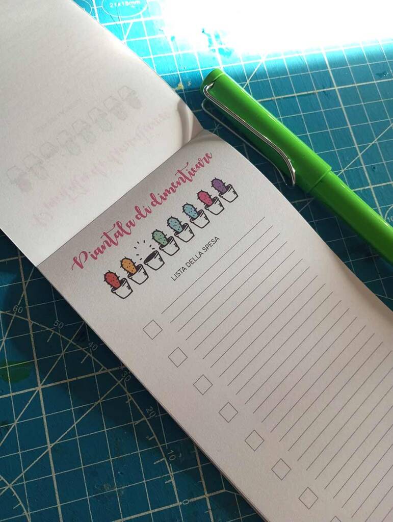 Block Notes aperto