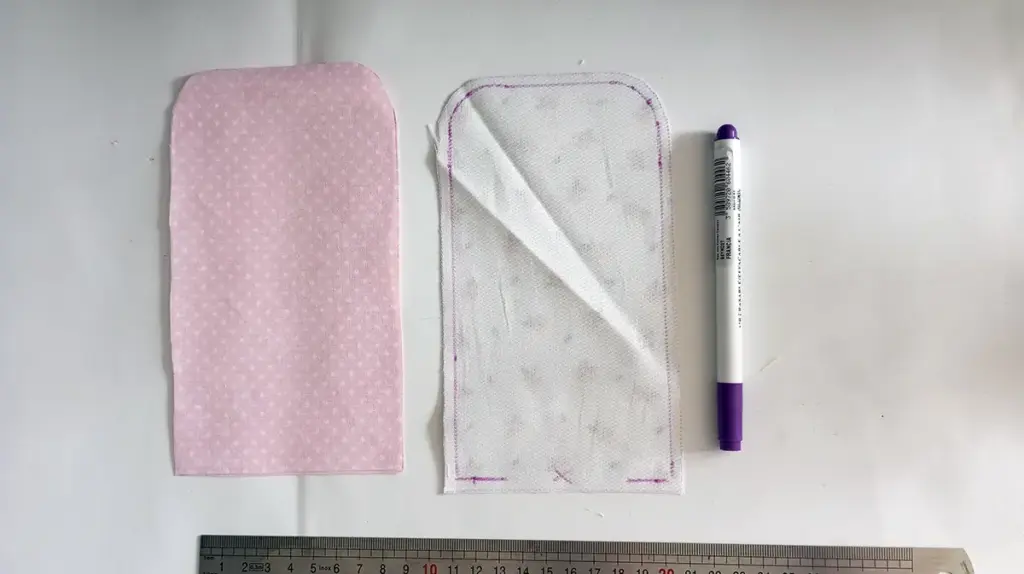 Tutorial porta cuffie disegno della sbordatura step 2