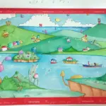 Illustrazioni con marker girben e pastelli Castle Art